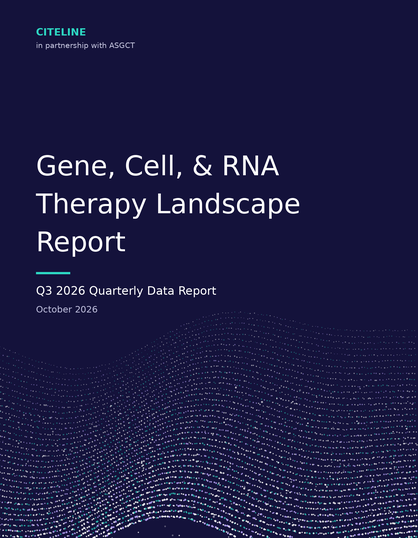 Gene, Cell, & RNA Therapy Landscape Q3 2026