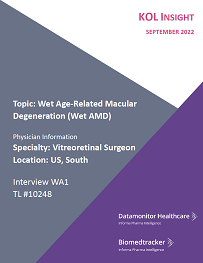 Wet Age-Related Macular Degeneration (Wet AMD) KOL Interview – US #1